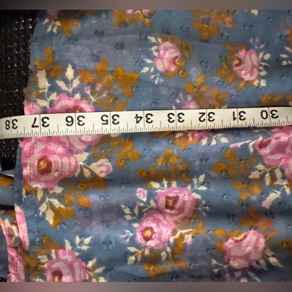 Matilda Jane Pink and Blue Sheer Floral Dress. The Nines. Size L. Great Cond - Picture 12 of 15